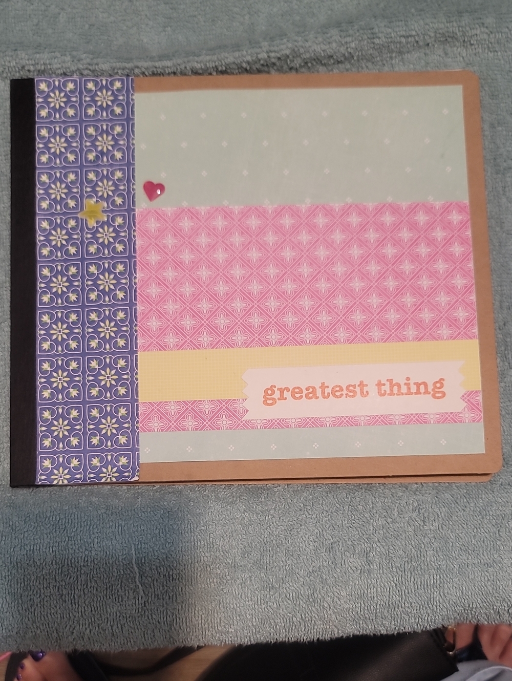 Scrap Book Picture Album Thing Pink Patterned